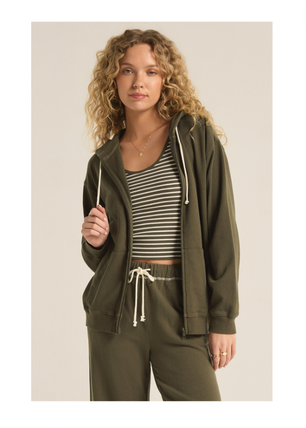 Z Supply - Academy Zip Up Hoodie